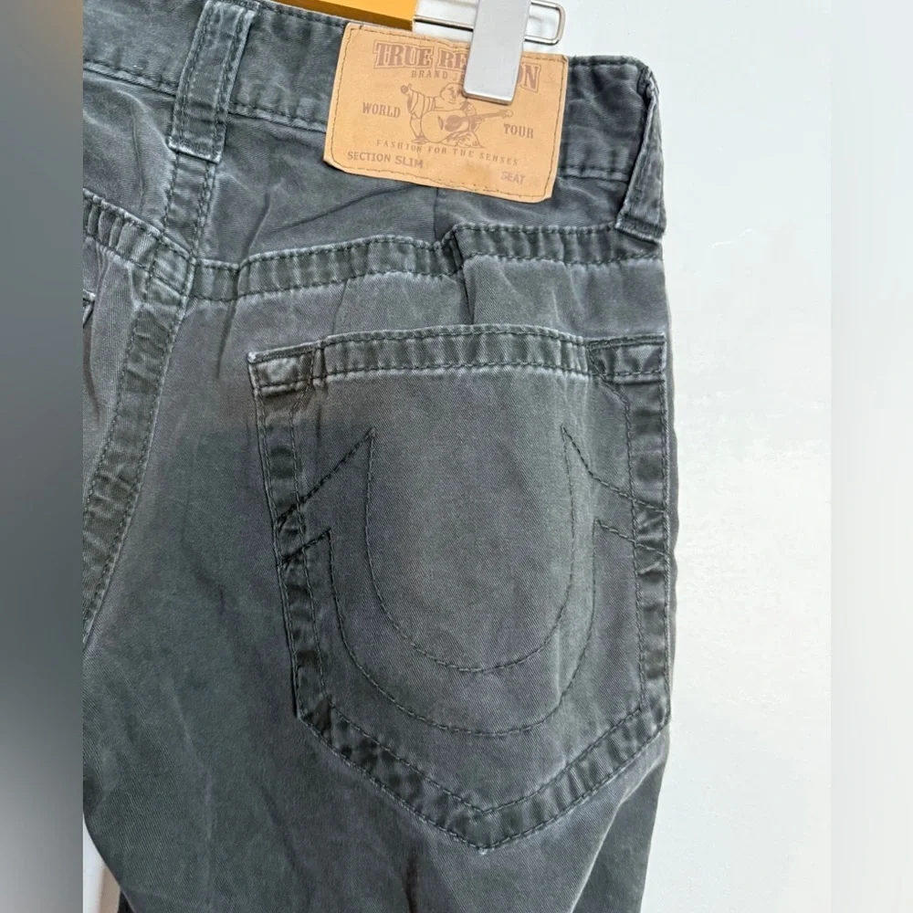 True Religion Men’s Straight Leg Jeans - Size 30 - Faded Black